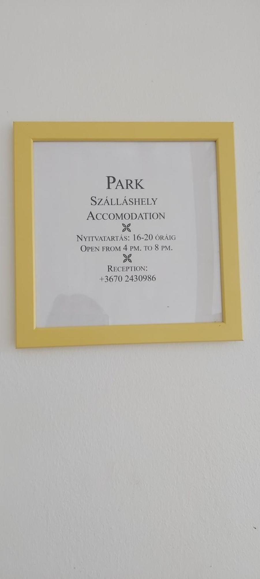 Park Vendeghaz Penzion